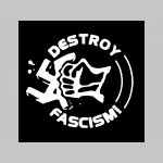 Destroy Fascism! čierne trenírky BOXER s tlačeným logom,  top kvalita 95%bavlna 5%elastan